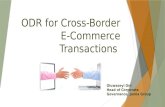ODR for Cross-Border e-commerce transactions