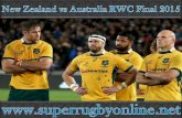 New Zealand vs Australia RWC Final Online Telecast