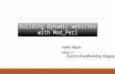 Building dynamic websites with Mod perl and apache