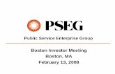 public serviceenterprise group Boston Investor Meeting