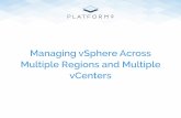 Managing vSphere Across Multiple Regions and Multiple vCenters