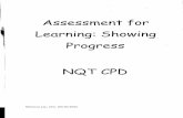 Assessment for learning   showing progress