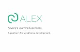 ALEX, Anyone's Learning Experience Pitch Deck