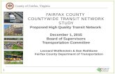Fairfax Countywide Transit Network Study: Proposed High Quality Transit Network