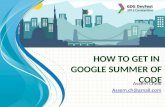 How to get in Google Summer of Code (For Algerian Students)