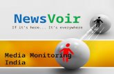 Media monitoring india   news voir,india