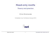 Read-only rootfs: theory and practice