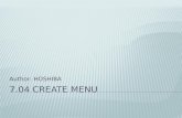 704 create menu