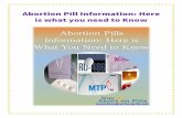 Abortion pill information here is what you need to know