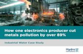 How one electronics producer cut metals pollution by over 89%