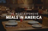The Most Expensive Meals In America