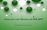 How you can secure an iOS APP? - AppnGameReskin