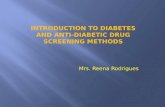Introduction to diabetes and anti diabetic drug screening methods