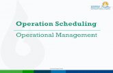 Presentation on operation scheduling