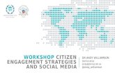 Day 2: Workshop: Citizen engagement strategies and social media, Mr. Andy Williamson, author, World e-Parliament Report 2016