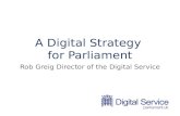 Day 1: ICT Strategic Planning, Mr. Rob Greig, Director of Parliamentary Digital Service, United Kingdom
