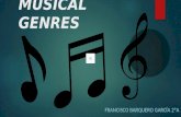 Musical genres by Francisco Barquero