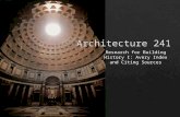 Architecture 241 2016 Research for Building History I (Avery Index)