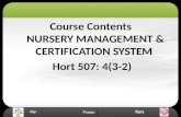 Nursery Management and Certification System