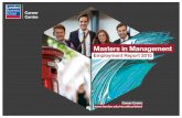Masters in Management Employment Report 2015