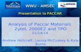 PACCAR Investigation of Glass Fiber Reinforced Nylon 6/6 for Automotive Application by DOE
