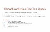 Introduction to semantic analysis