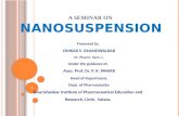 Seminar on nanosuspension