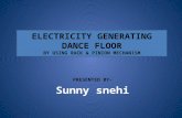 Electricity generating dance floor
