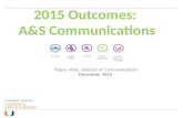 A_S Communications 2015 Outcomes - Portfolio