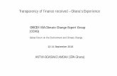 Transparency of finance received - Ghana's Experience, Antwi-Boasiako Amoah CCXG GF September 2016 Breakout E