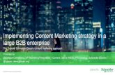 How to implement Content Marketing Strategy in a large B2B enterprise