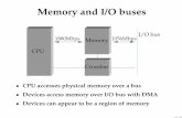 Memory and I/O buses