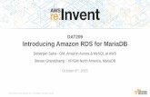 (DAT209) NEW LAUNCH! Introducing MariaDB on Amazon RDS