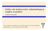 Traducción odontológica inglés español