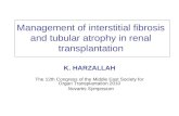 Management of interstitial fibrosis and tubular atrophy