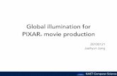 Global illumination for PIXAR movie production