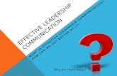 PFields - DSL721 - Power Point - Effective Leadership Communication-PPT