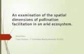 An examination of the spatial dimensions of pollination facilitation in an arid ecosystem