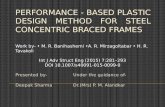 Performance based plastic design method for steel concentric braced
