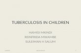 tuberculosis in children-Hamisi Mkindi