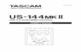 US-144MKII Owner's Manual - TASCAM