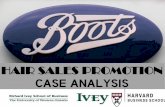 Boots: Hair-Care Sales Promotion- Case Analysis