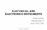 Measurements and Instrumentation - Electrical and electronics instruments