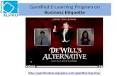 Business Etiquette : Gamified E-Learning Program