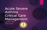 Acute severe asthma picu management