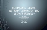 Ultra sonic sensor network communicating using NRF 24L01 radio