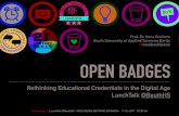 Open Badges - Rethinking Educational Credentials