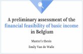 Ppt: The financial feasibility of basic income in Belgium