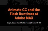 Animate CC and the Flash Runtimes at Adobe MAX