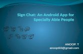 Sign chat :Android application project
